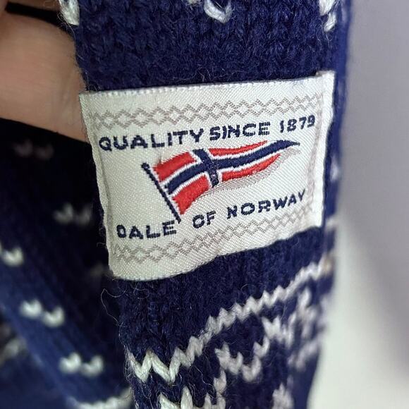 Dale of Norway sweater men's Medium unisex cardigan reindeer fair isle‎ grandpa - Picture 10 of 13